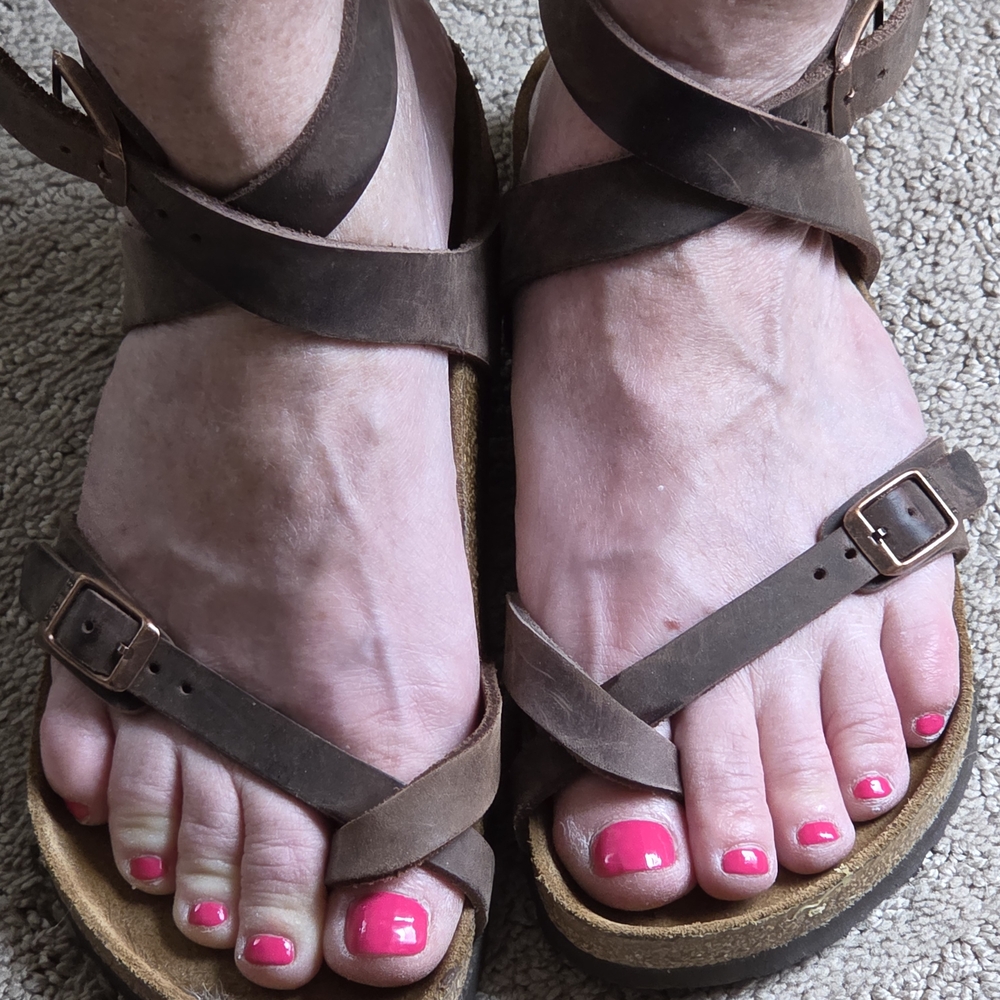 Birkenstock Brown Sandals with Adjustable Straps